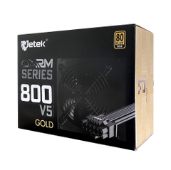 Nguồn Jetek RM800 công suất thực 800W 80 Plus Gold, Active PFC