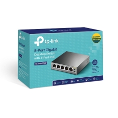 Switch TP-Link TL-SG1005P 5-Port 04 cổng POE + tốc độ Gigabit