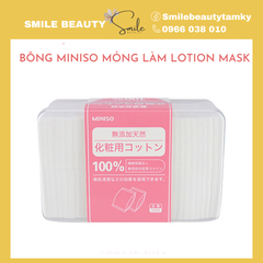 Bông Tẩy Trang Miniso đắp lotion mask 1000 miếng