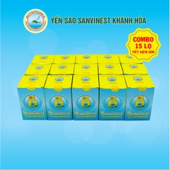 [Combo 15 lọ] Nước yến sào Sanvinest Khánh Hòa không đường dành cho người cao tuổi 70 ml - 206