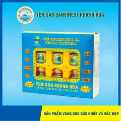 Nước Yến sào Sanvinest Khánh Hòa không đường dành cho người cao tuổi 70 ml, Hộp 6 lọ - 206H6