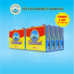 [Combo 08 hộp] Nước yến sào Sanvinest Khánh Hòa Hộp 10 Lon 190ML - 121H10