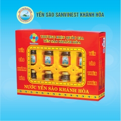 Nước Yến sào Sanvinest Khánh Hòa lọ 70ml, hộp 8 lọ - 101H8