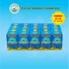 [Combo 15 lọ] Nước yến sào Sanvinest Khánh Hòa trẻ em lọ 62ml - 2011