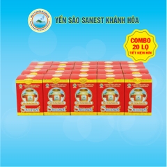 [Combo 20 lọ] Nước Yến sào Khánh Hòa Sanest lọ 70ml - 002