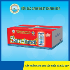 Nước Yến sào Sanvinest lon 190ml, Thùng 30 lon (Không đường) - 122T30