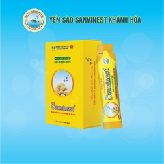 Tinh chất Yến sào Khánh Hòa Sanvinest DÀNH CHO NGƯỜI CAO TUỔI túi 20ml, Hộp 20 túi, hấp thu dưỡng chất nhanh chóng.