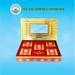 Yến sào Khánh Hòa tinh chế Hộp quà tặng (05 hộp 03 gram) chính hiệu Sanvinest (Q503)