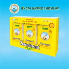 Tinh chất Yến sào Khánh Hòa Sanvinest Không đường dành cho Người cao tuổi, túi 20ml - Hộp quà tặng 30 túi.