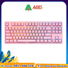 Bàn phím cơ AKKO 3087S-Pink RGB (Cherry sw)