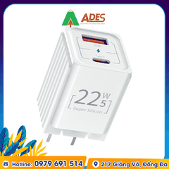 Củ sạc nhanh mini 2 cổng Rockspace T66
