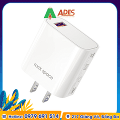 Củ sạc nhanh Rockspace T48 Pro 1 cổng USB 18W