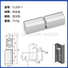 Bản lề CL203-1-2-3 cho tủ điện, tủ điều khiển – Bản lề cửa tủ tháo lắp