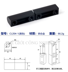 Bản lề CL204 công – mẹ inox tháo lắp – Bản lề tủ điện