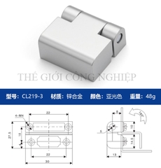 Bản lề CL219-1-2-3 cho tủ điện, tủ phân phối – Bản lề cửa tủ công nghiệp