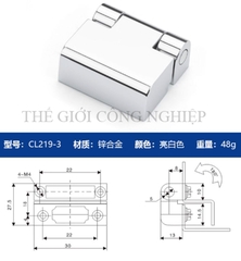 Bản lề CL219-1-2-3 cho tủ điện, tủ phân phối – Bản lề cửa tủ công nghiệp