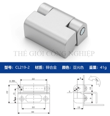 Bản lề CL219-1-2-3 cho tủ điện, tủ phân phối – Bản lề cửa tủ công nghiệp