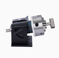 Bàn xoay điện gắn đầu mâm cặp xoay 360 độ độ chính xác cao dùng định vị chi tiết tạo đường hàn theo đường tròn