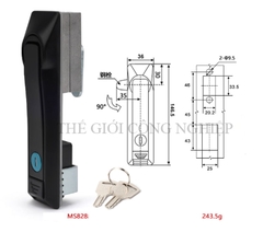 Khóa cửa điện tủ điện MS828/MS829/MS460 – Khóa liên động thanh truyền, khóa liên động trên dưới bằng inox