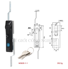 Khóa cửa điện tủ điện MS828/MS829/MS460 – Khóa liên động thanh truyền, khóa liên động trên dưới bằng inox