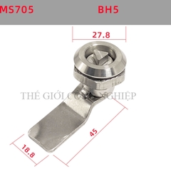 Khóa tủ điện inox 304 MS705 – dạng tam giác, dạng một rãnh, khóa trụ, khóa nắp thùng rác, khóa chuyển cam