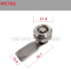Khóa tủ điện inox 304 MS705 – dạng tam giác, dạng một rãnh, khóa trụ, khóa nắp thùng rác, khóa chuyển cam