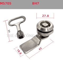 Khóa tủ điện inox 304 MS705 – dạng tam giác, dạng một rãnh, khóa trụ, khóa nắp thùng rác, khóa chuyển cam