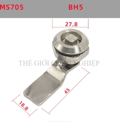 Khóa tủ điện inox 304 MS705 – dạng tam giác, dạng một rãnh, khóa trụ, khóa nắp thùng rác, khóa chuyển cam