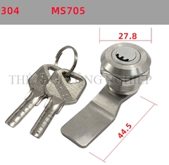 Khóa tủ điện inox 304 MS705 – dạng tam giác, dạng một rãnh, khóa trụ, khóa nắp thùng rác, khóa chuyển cam