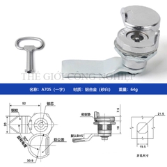 Khóa tủ điện inox A705/A705-3A – Khóa trụ, khóa cam, khóa tam giác đa năng cho tủ điện