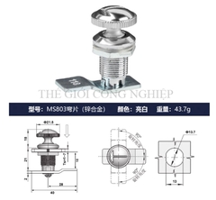Khóa tủ điện MS403-A/MS803 – Khóa cam núm vặn, khóa trụ nút nhấn đa năng