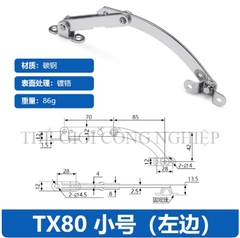Thanh chống hạn vị TX80/90 inox – Thanh chống gập cho cửa tủ điện