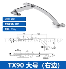 Thanh chống hạn vị TX80/90 inox – Thanh chống gập cho cửa tủ điện