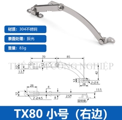 Thanh chống hạn vị TX80/90 inox – Thanh chống gập cho cửa tủ điện