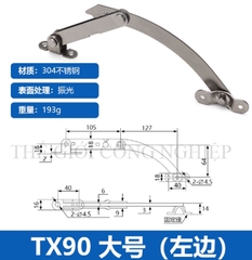 Thanh chống hạn vị TX80/90 inox – Thanh chống gập cho cửa tủ điện