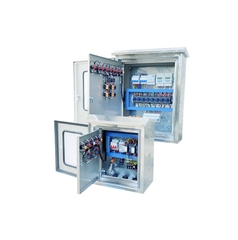 Tủ điện ngoài trời inox 304 – loại 2 cánh, 2 lớp cửa, tủ điều khiển chiếu sáng