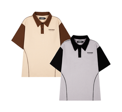 Áo Polo sọc phối màu Liney Polo