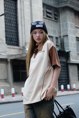 Áo Polo sọc phối màu Liney Polo