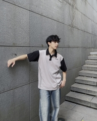 Áo Polo sọc phối màu Liney Polo
