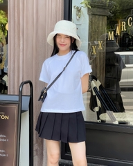 Chân váy xếp ly cơ bản Unime lưng cao kiểu tennis có lót quần