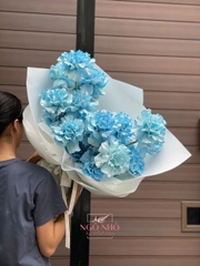 Bó 25 Bông Hồng Sky Blue (Ecuador)
