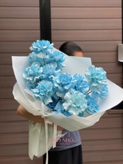 Bó 25 Bông Hồng Sky Blue (Ecuador)