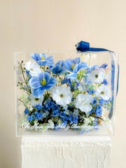 Hộp Hoa Vĩnh Cửu Tone Xanh 502