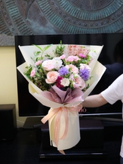 Bó Hoa Tone Hồng Phối Pastel 0246