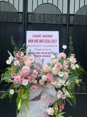 Kệ Chúc Mừng - Mẫu Kệ Bảng Tông Hồng