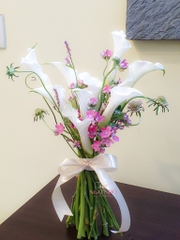 Hoa Cưới Calla Lily Trắng & Sao Hồng 262