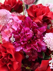 Bó Hoa Peony  Blạck Beauty 8506 - Mẫu Đơn Đỏ Trầm Nhật Bản