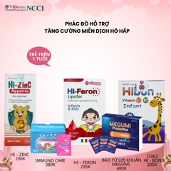 Phác đồ hỗ trợ tăng cường miễn dịch hô hấp cho trẻ trên 1 tuổi