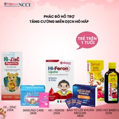 Phác đồ hỗ trợ tăng cường miễn dịch hô hấp cho trẻ trên 1 tuổi