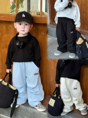 cb406- Combo 3 quần gió lót lưới thêu chữ trẻ em